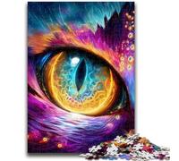 Jigsaws Puzzles 1000 Pieces for Teenagers Gifts Cat's Eye Help The Brain Exercise Addictive Toys to Cultivate Patience A Work of Art 26x38cm