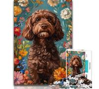 Jigsaws Puzzles 1000 Pieces for Teenagers Gifts Cavapoo Adult Puzzles,Stress Reliever Difficult Challenge Suitable for Desktop Decoration (size 75x50cm)