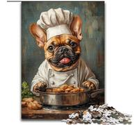 Jigsaws Puzzles 1000 Pieces for Teenagers Gifts Chef Bulldog Toys Educational Games Stress Relieving Unique Home Decor And Gifts (size 50x75cm)