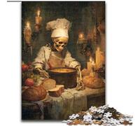 Jigsaws Puzzles 1000 Pieces for Teenagers Gifts Chef Skeleton Toys Educational Games Stress Relieving Unique Home Decor And Gifts (size 50x75cm)