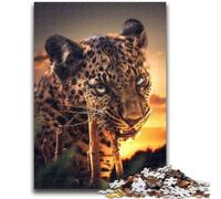 Jigsaws Puzzles 1000 Pieces for Teenagers Gifts Chewing Leopard Help The Brain Exercise Addictive Toys to Cultivate Patience A Work of Art 50x75cm