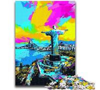 Jigsaws Puzzles 1000 Pieces for Teenagers Gifts Christ The Redeemer Puzzles for Teenagers,Unique Birthday And Gifts for And Age 14 Years Up (38x26cm)