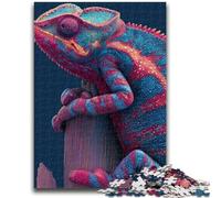 Jigsaws Puzzles 1000 Pieces for Teenagers Gifts Color Chameleon Teenager Jigsaw,Stress Reliever Staycation Kill Time Home Decoration Toys (38x26cm)