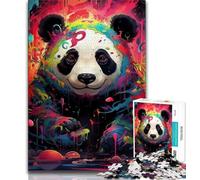 Jigsaws Puzzles 1000 Pieces for Teenagers Gifts Colorful Animal Panda Teenager Jigsaw,learning Educational for Is Ideal As A Gift for The Whole Family 75x50cm
