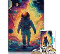 Jigsaws Puzzles 1000 Pieces for Teenagers Gifts Colorful Astronaut 1000 Piece Jigsaw,Unique Birthday And Gifts for And Age 14 Years Up (size 75x50cm)