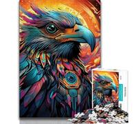 Jigsaws Puzzles 1000 Pieces for Teenagers Gifts Colorful Eagle Adult Jigsaw,Family Educational Games Home Decoration Gift (size 75x50cm)