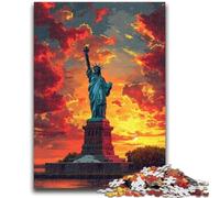 Jigsaws Puzzles 1000 Pieces for Teenagers Gifts Colorful Statue of Liberty 1000 Piece Puzzle,Educational Stress Relief Toy Gifts for Friends And Family (75x50cm)