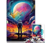 Jigsaws Puzzles 1000 Pieces for Teenagers Gifts Colourful Astronaut Puzzles,Game Toys Every Piece Is Unique - Challenging Family Fun Game (size 75x50cm)