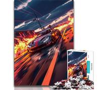 Jigsaws Puzzles 1000 Pieces for Teenagers Gifts Colourful Cool Sports Car Adult Puzzles,Learning Educational Toys Family Games Unique Birthday And Gifts 38x26cm