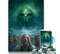Jigsaws Puzzles 1000 Pieces for Teenagers Gifts Cosmic Cthulhu Puzzles,Quiz Game for Is Ideal As A Gift for The Whole Family 38x26cm