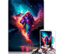 Jigsaws Puzzles 1000 Pieces for Teenagers Gifts Cosmic Explosion Puzzles,Quiz Game for Is Ideal As A Gift for The Whole Family 38x26cm