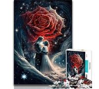 Jigsaws Puzzles 1000 Pieces for Teenagers Gifts Cosmic Rose 1000 Piece Puzzle,Suitable for Desktop Decoration for And Age 14 (size 75x50cm)
