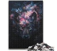 Jigsaws Puzzles 1000 Pieces for Teenagers Gifts Cosmic Wolf Puzzles for Adults,Educational Games DIY Toys Great Gifts And Toys (38x26cm)
