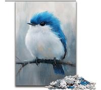 Jigsaws Puzzles 1000 Pieces for Teenagers Gifts Cute Little Blue Bird, Decompressing Intellectual Educational Toy Birthday Present, Gifts 50x75cm