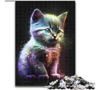 Jigsaws Puzzles 1000 Pieces for Teenagers Gifts Cute Stars Kitten, Train Your Brain And Hands Unique Birthday And Gifts for Age 14+ (Size 26x38cm)
