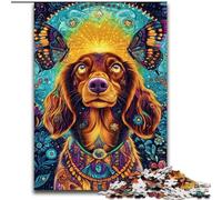 Jigsaws Puzzles 1000 Pieces for Teenagers Gifts Dachshund Butterfly, Decompressing Intellectual Educational Toy Is Ideal As Gifts for The Whole Family (Size 50x75cm)