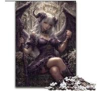 Jigsaws Puzzles 1000 Pieces for Teenagers Gifts Demonic Angel Young Girl,for Educational Game Challenge Toy Artists Collection,Fine Art 50X75CM
