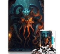 Jigsaws Puzzles 1000 Pieces for Teenagers Gifts Demonic Squid 1000 Pieces for Teenagers,Quiz Game for Is Ideal As A Gift for The Whole Family (size 38x26cm)