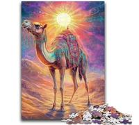 Jigsaws Puzzles 1000 Pieces for Teenagers Gifts Desert Camel 1000 Piece Puzzle,Fun Activity for Home, Rainy Days Toys, Birthday Gifts (75x50cm)