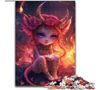 Jigsaws Puzzles 1000 Pieces for Teenagers Gifts Devil Little Dragon Girl, Learning Educational Is Ideal As A Gift for The Whole Family (Size 50x75cm)