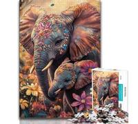 Jigsaws Puzzles 1000 Pieces for Teenagers Gifts Diamond Elephant Teenager Jigsaw,Vibrant And Unique Design Relaxing & Challenging Puzzle Experience 75x50cm