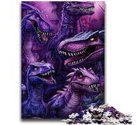 Jigsaws Puzzles 1000 Pieces for Teenagers Gifts Dinosaur Teenager Jigsaw,Vibrant And Unique Design Relaxing & Challenging Puzzle Experience (50x75cm)