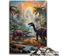 Jigsaws Puzzles 1000 Pieces for Teenagers Gifts Dinosaur World 1000 Piece Puzzle,Educational Games Home Decoration Birthday Present, Gifts, Wall Art (26x38cm)