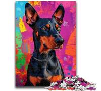 Jigsaws Puzzles 1000 Pieces for Teenagers Gifts Doberman Pinscher Adult Puzzles,Decompressing Intellectual Educational Toy Perfect Decoration (50x75cm)