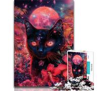Jigsaws Puzzles 1000 Pieces for Teenagers Gifts Dream Cat,Challenging Game Toys Wall Decoration Unique Birthday And Xmas Gifts (38x26cm)