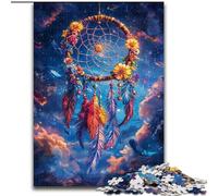 Jigsaws Puzzles 1000 Pieces for Teenagers Gifts Dream Catcher Stress Reliever Difficult Challenge with Matching Poster And Trivia Sheet 26x38cm