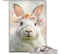 Jigsaws Puzzles 1000 Pieces for Teenagers Gifts Easter Bunny, Family Activity Unique Home Decor And Gifts for Ages 14+ (Size 26x38cm)