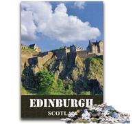 Jigsaws Puzzles 1000 Pieces for Teenagers Gifts Edinburgh Scotland Travel Stress Reliever Difficult Challenge Is Ideal As Gifts for The Whole Family (size 38x26cm)