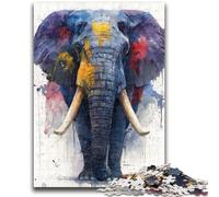 Jigsaws Puzzles 1000 Pieces for Teenagers Gifts Elephant Suitable for Ages 14 And Up Family Games Deal As Gifts for The Whole Family 50x75cm