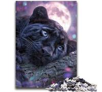 Jigsaws Puzzles 1000 Pieces for Teenagers Gifts Fantasy Black Panther Teenager Jigsaw,learning Educational for Is Ideal As A Gift for The Whole Family (50x75cm)