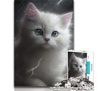 Jigsaws Puzzles 1000 Pieces for Teenagers Gifts Fantasy Cat,Help The Brain Exercise Addictive Toys to Cultivate Patience Enhance Memory 50x75CM