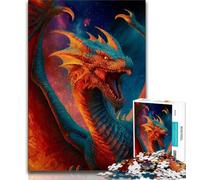 Jigsaws Puzzles 1000 Pieces for Teenagers Gifts Fantasy Dragon,Family Game Stress Reliever Difficult Challenge Suitable for Couples (38x26cm)