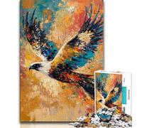 Jigsaws Puzzles 1000 Pieces for Teenagers Gifts Fantasy Eagle Oil Painting 1000 Piece Jigsaw,Unique Birthday And Gifts for And Age 14 Years Up (size 75x50cm)