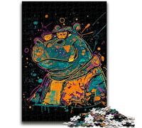 Jigsaws Puzzles 1000 Pieces for Teenagers Gifts Fantasy Hippo Suitable for Ages 14 And Up Family Games Deal As Gifts for The Whole Family 26x38cm