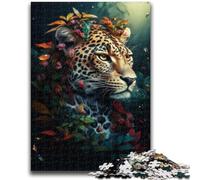 Jigsaws Puzzles 1000 Pieces for Teenagers Gifts Fantasy Magic Leopard Suitable for Ages 14 And Up Family Games Deal As Gifts for The Whole Family 26x38cm