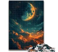 Jigsaws Puzzles 1000 Pieces for Teenagers Gifts Fantasy Moon And Clouds 1000 Piece Puzzle,Perfect for Game Nights, Colorful Toy for Home Gift (38x26cm)