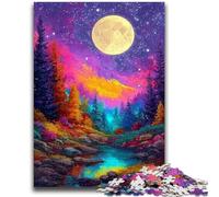 Jigsaws Puzzles 1000 Pieces for Teenagers Gifts Fantasy Night Sky Planet Relax Games Educational Game for Birthday, Chrismas for And Age 14 Years Up 50x75cm