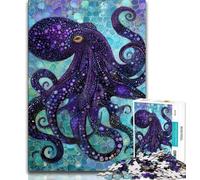 Jigsaws Puzzles 1000 Pieces for Teenagers Gifts Fantasy Octopus Teenager Puzzles,Decompressing Intellectual Educational Toy Birthday Gift (size 38x26cm)