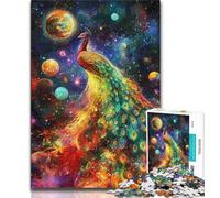 Jigsaws Puzzles 1000 Pieces for Teenagers Gifts Fantasy Peacock 1000 Pieces for Teenagers,Stress Reliever Staycation Kill Time Parent-child Interaction (size 75x50cm)