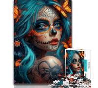 Jigsaws Puzzles 1000 Pieces for Teenagers Gifts Fantasy Skeleton,Help The Brain Exercise Addictive Toys to Cultivate Patience Enhance Memory (38x26cm)