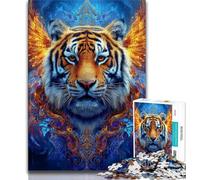 Jigsaws Puzzles 1000 Pieces for Teenagers Gifts Fantasy Tiger 1000 Piece Jigsaw,Unique Birthday And Gifts for Age 14 Years Up 75x50cm