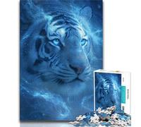 Jigsaws Puzzles 1000 Pieces for Teenagers Gifts Fantasy Tiger Adult Puzzles,Toys Educational Games Stress Relieving Unique Birthday And Gifts 26x38cm