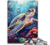 Jigsaws Puzzles 1000 Pieces for Teenagers Gifts Fantasy Turtle Puzzles for Teenagers,Unique Birthday And Gifts for And Age 14 Years Up (50x75cm)