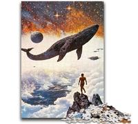 Jigsaws Puzzles 1000 Pieces for Teenagers Gifts Fantasy Whale Puzzles for Teenagers,Educational Games DIY Toys Great Gifts And Toys (38x26cm)