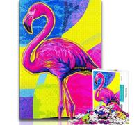 Jigsaws Puzzles 1000 Pieces for Teenagers Gifts Flamingo Teenager Jigsaw,Stress Reliever Staycation Kill Time Home Decoration Toys 38x26cm