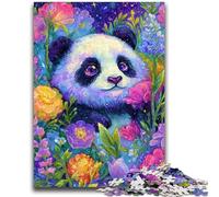 Jigsaws Puzzles 1000 Pieces for Teenagers Gifts Flower Panda Family Entertainment Toys Educational Game for Birthday, Chrismas for Ages 14+ 26x38cm